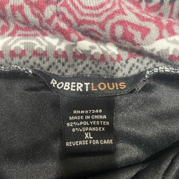 Robert Louis Black and Red Patterned Maxi Skirt - Picture 5 of 8